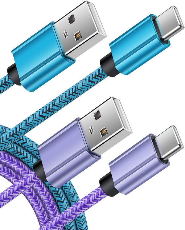 Type C Charger Cable USB C Fast Charging Power Phone Charger Cord 6ft 2Pack for Samsung Galaxy S24 S23 Ultra S22 S21