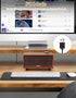 cinnkeyi 3 3.5mm/USB Wooden PC Soundbar Computer Speakers PC Speakers USB Powered | PC| Line-In | Bluetooth Modes