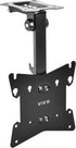 VIVO Black Manual Flip Down Mount, Folding Pitched Roof Ceiling Mount for Flat TV & Monitors 17" to 37"
