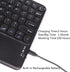 Wireless Bluetooth Keyboard with Touchpad, 10inch Portable Rechargeable Slim Keyboard for iPad/iOS/Android Devices