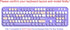 Yuomik Silicone Keyboard Cover Skin Protector Compatible for MOFII Round Keycaps Retro Full Size Wireless Keyboard