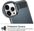 Vofolen iPhone 13 Pro Case, Wallet Credit Card Holder Slot, Anti-Scratch Dual Layer Hybrid Bumper Armor, Navy