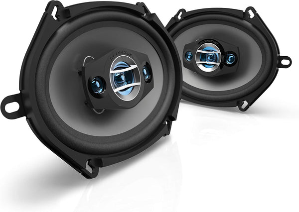 Scosche HD57684 High-Performance 5" x 7" 4-Way Car Door Speakers, 200 Watts Max, 1 Pair