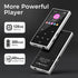 AGXOV 128GB MP3 5.3, (1.77''128GB) Player with Bluetooth Music Player with Built-in HD Speaker, FM Radio, Voice