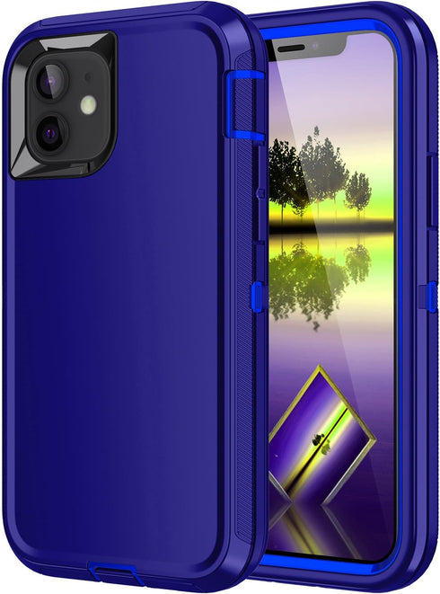 iPhone 11 Case, Shockproof Dropproof Dustproof, 3-Layer Full Body Protection Heavy Duty Hard Cover for 6.1 inch iPhone