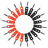 20pcs 4mm Banana Plug Audio Speaker Cable Connector Male Audio Speaker Cable Connector Support 12 AWG to 20 AWG Wires, 10pcs Red + 10pcs Black