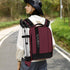 MOSISO Wine Red Camera Backpack, DSLR/SLR/Mirrorless Case with Padded Shockproof Inserts & Tripod Holder for Canon,