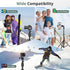 SENSYNE 72" Phone Tripod - Extendable Cell Phone Tripod Stand with Wireless Remote and Phone Holder, Compatible with