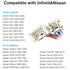 Xterra,10&6Pin FX35 FX45 G35 Q45 QX56 Radio Wiring Harness Kit Compatible with Nissan Altima Armada Frontier Maxima