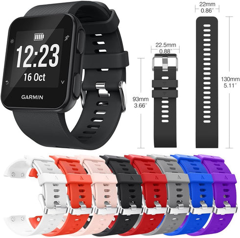 Band for Garmin Forerunner 35, Soft Silicone Replacement Watch Strap for Forerunner 30 Smart Watch