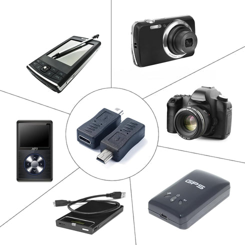 Tuygn 5Pin 5Pin MP3 USB C to USB Converter Type-C Female to USB Male Adapter for Digital Camera Player Portable