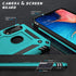 MERRO Galaxy A20/A30 Case with Screen Protector, Military Grade Heavy Duty Shockproof Phone Cover with Magnetic