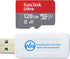 SanDisk Ultra MicroSD 128GB Card for Samsung Galaxy Tablets, Bundle with Everything But Stromboli Reader
