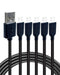 Gigastone 3ft Charging Cable for Apple Lightning Devices, 12W Fast Charge, Black, 5-Pack, iPhone & iPad Compatible.