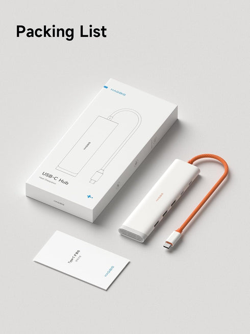 Hagibis 5 1 USB3.0 3, 5Gbps 5V/3A (KZWN01) USB-C Hub, in Multiport USB C Splitter Ultra Slim Heat Dissipation Docking