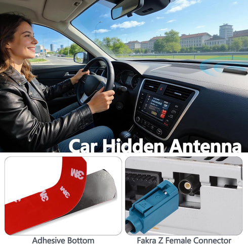 SZSAUTO 4G 2.4GHz Vehicle LTE WiFi Bluetooth Hidden Antenna Adhesive Mount Patch Antenna for Vehicle SUV Car Stereo