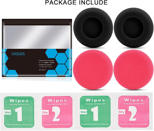 GVOEARS Replacement Earpads for Koss Portapro Headphones, 2 Pairs (Rose+Black)