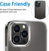 Black Camera Lens Protector for iPhone 15 Pro/Pro Max - Anti-Scratch Tempered Glass, Shockproof, Full Protection.