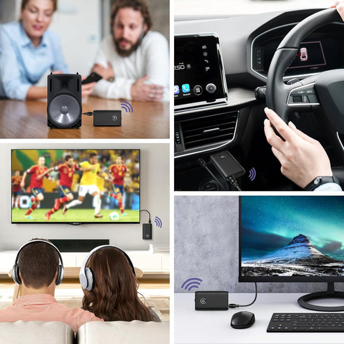 Bluetooth Transmitter Receiver 2 in 1, Hands-Free Call Aux Bluetooth Adapter for Car, Wireless Bluetooth Car Adapter,