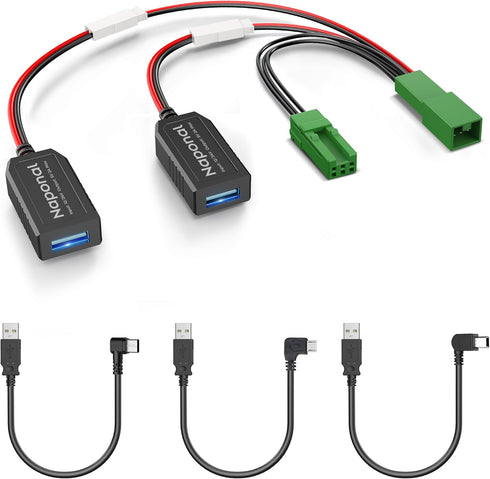 GPS DashCam Power Adapter, 3Pin Type E Connector for Select Volvo and Polestar Models