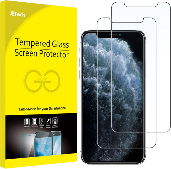 JETech Screen Protector for iPhone 11 Pro Max and iPhone Xs Max - 6.5-Inch Tempered Glass Film, 2-Pack