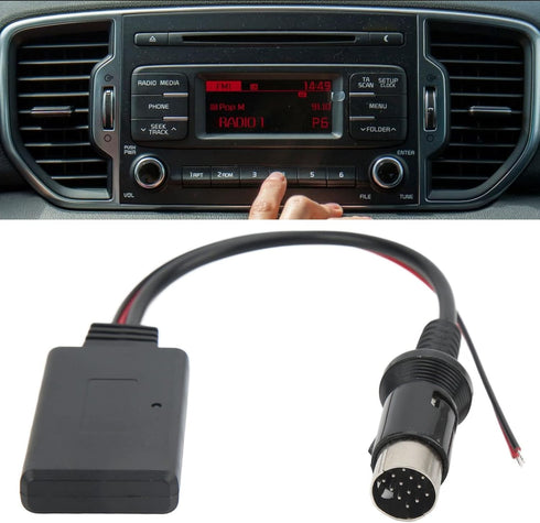 13Pin Wireless Audio Adapter, KIMISS ABS Bluetooth 5.0 Module for Kenwood Car Radio Stereo Parts