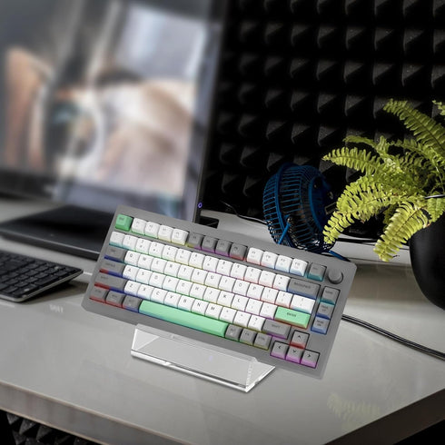 Geekria Keyboard Stands, Transparent Acrylic Mechanical Keyboard Display Stand, Gaming Keyboard Holder