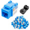 iwillink 50-Pack 10Gbps Cat6 Keystone Jack and Punch-Down Stand - RJ45 Ethernet Keystone Jacks, 90-Degree UTP Modular