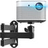 IMtKotW Foldable Projector Wall Mount,Ceiling Wall Projector Mount,Universal Heavy Duty 11LBS Mount for