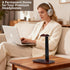 Vruelia Headset Walnut Wood Headphone Stand with Pen Holder - Desktop Wooden Headphone Stand, Solid Wood Holder
