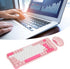 Keyboard and Mouse Combo for Windows, Bluetooth 2.4 GHz Receiver, 84 Keys QWERTY Layout, Adjustable DPI Mouse