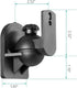 WALI Speaker Wall Mounts, Bookshelf Speaker Wall Mount Brackets, Surround Sound Speaker Mounts, 5 Pack, Black