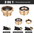 Portable Cell Phone Camera Lens: 3 in 1 Clip on Super Wide Angle, Macro, Fisheye Lens Compatible for iPhone