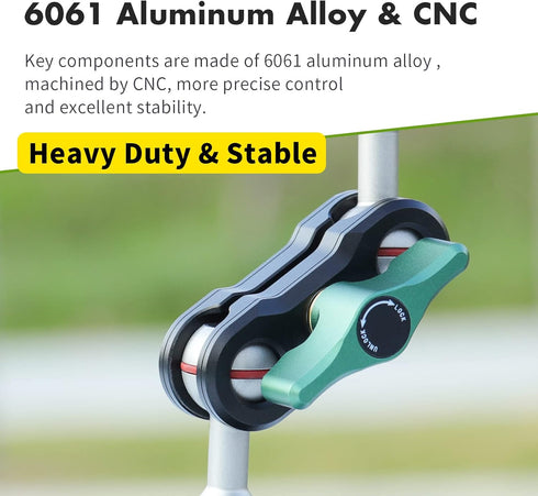 SEASKY S1 Car Suction Cup Camera Mount for GoPro Hero & DJI OSMO Action, Aluminum Alloy Holder