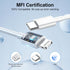 Phone Charger Fast Charging, 20W USB C Wall Charger with 3Pack 6FT USB C to Lightning Cable for iPhone 14/13/12/11