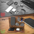 Iswabard Gifts for Men Wood Phone Docking Station Birthday Gift for Men Valentines Day Gifts Father Gift for Him