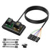 SinLoon Case Accessories External PC/ATX Switch with RGB LED & HDD Activity