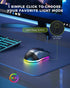 PEIOUS Wireless Mouse, Rechargeable Jiggler Mouse for Laptop - Undetectable Random Movement with On/Off Button -