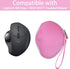 co2CREA Replacement Hard Case for Logitech MX Ergo/ERGO M575 Wireless Trackball Mouse in Pink
