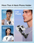 Magnetic Neck Phone Holder with Light, Hands Free Selfie Neck Tripod Chest Mount for iPhone 16, Samsung, GoPro, DJI