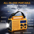 Emergency Radio 5000 Hand Crank Solar Weather Radio, 5-Way Power Survival Portable Radio with Flashlight & Charger