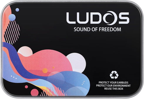 LUDOS FEROX Wired Earbuds: Noise-Isolating In-Ear Headphones with Microphone, 5-Year Warranty, for iPhone, Samsung, &