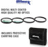 Ultimaxx 5 Set +1 +2 +4 +10 (72mm) Universal Piece Multi Coated HD Macro Close Up Lens Filter Kit for Canon Nikon Sony