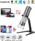 WiFi USB Digital Handheld Microscope, 50 to 1000x Wireless Magnification, 4K Camera with Metal Stand for iPhone Android
