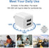 REKNA 14 13 12 11 USB Wall Charger, Dual Port Cube Power Adapter Charger Plug Block Charging Box, Dual Port Wall Fast