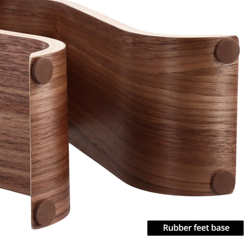 QWORK Wood Headphone Stand, Stylish Desk Holder for Headphones, Cables, Game Pads, Universal Compatibility