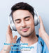 Wireless Bluetooth Headphones, 60 Hours Playtime, Foldable Lightweight Over Ear Hi-Fi Stereo with 6 EQ Modes