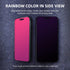 EGKimBa Privacy Screen Protector for iPhone 15 Pro, 6.1 inch Gradient Colorful Anti-Spy Anti-Blue Light Tempered Glass
