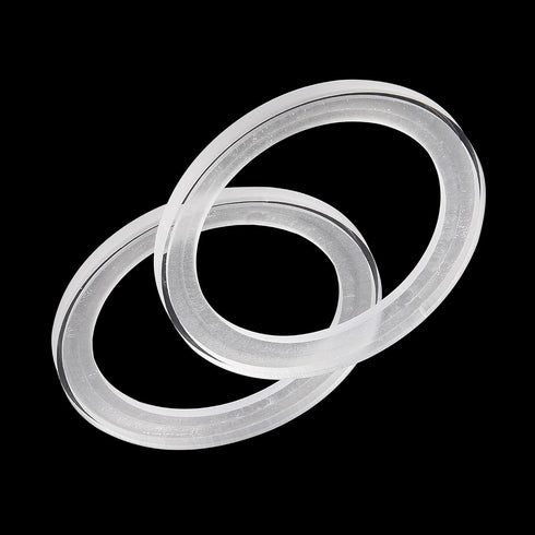 Unifizz 2Pcs Car Speaker Spacer Ring Mounting Plate, Transparent Acrylic 78mm ID for 3.5 Inch