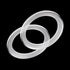 Unifizz 2Pcs Car Speaker Spacer Ring Mounting Plate, Transparent Acrylic 78mm ID for 3.5 Inch